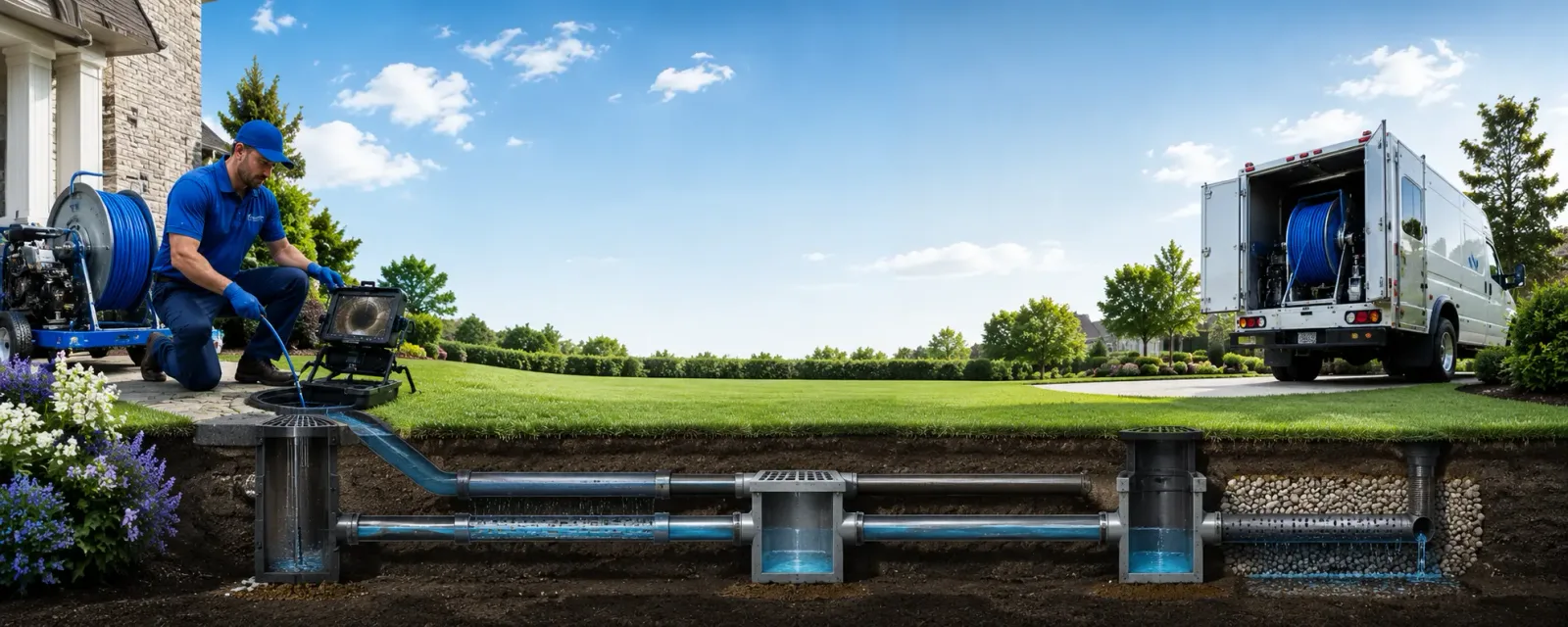 Outdoor drain cleaning information for Hollister, OK
